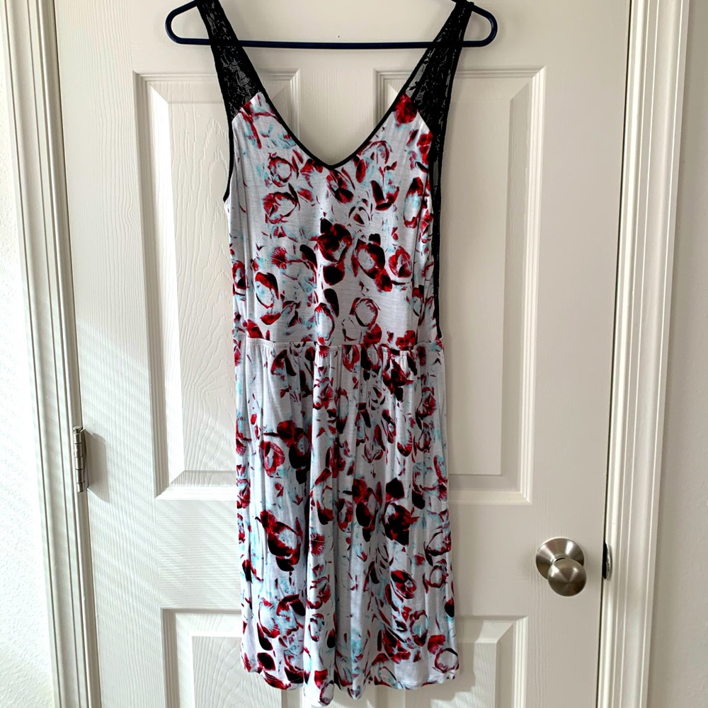 Lace back dress